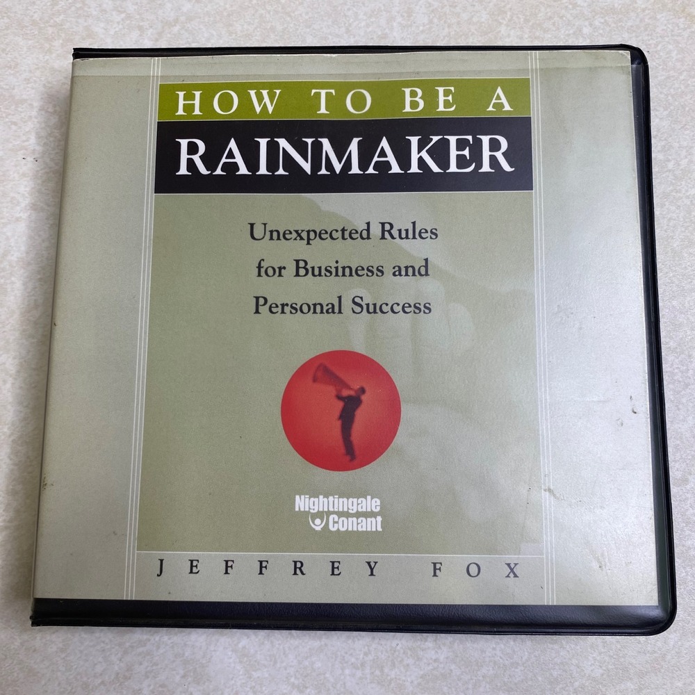How To Be A Rainmaker 6 CD Audio Set 23700CD Business Strategy Marketing Growth